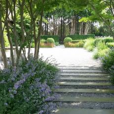 Stone Pavers Lead to Strolling Garden