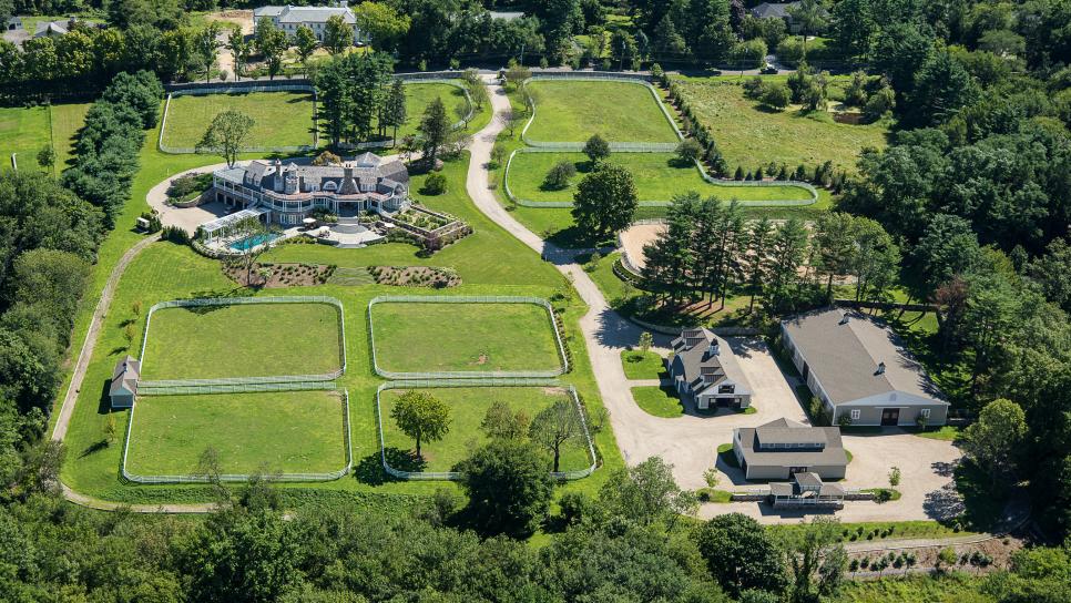 Aerial Overview of Horse Farm HGTV