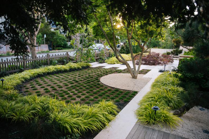 Asian-inspired garden