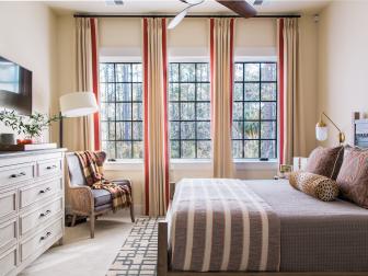 Neutral Transitional Guest Bedroom