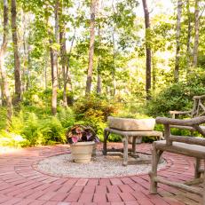 Brick Laid in Soothing Circular Pattern