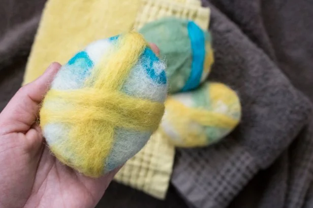 Follow this technique to learn how to make felted wool soap covers.