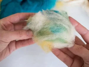 DIY felted wool soap makes a luxurious bath experience.