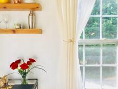 Tie Back Curtains with Twine