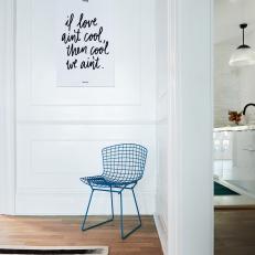 Blue Chair and Quote