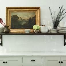 Kitchen Shelf With Painting