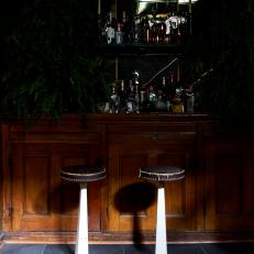 Bar With Vintage Stools