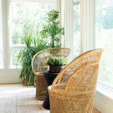 Sitting Area With Woven Chairs