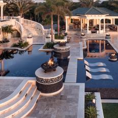 Luxe Multi-Level Pool on Gulf of Mexico
