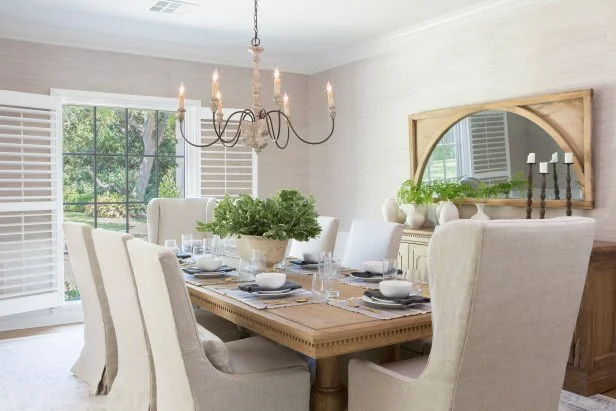 Fixer upper dining room lighting discount