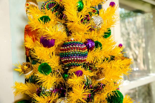 Mardi Gras Bead Ornaments