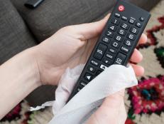 Keep high-touch items in your home, like remotes, germ-free.