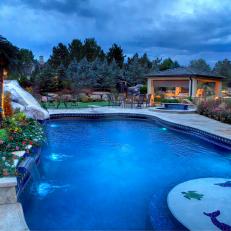 Private Pool With Waterslide and More