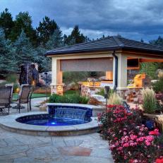Spa, Fire Pit Encourage Rest & Relaxation