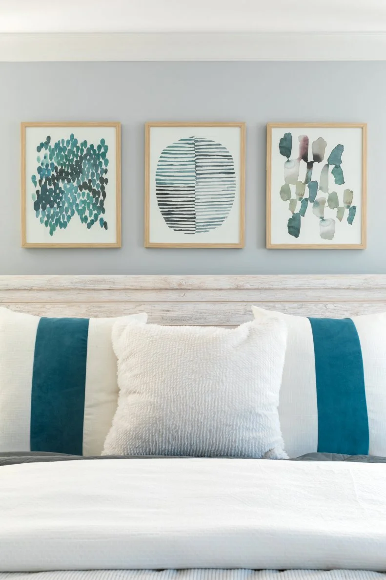 Pillows should be soft and comfortable, so put your money into a quality down INSERT, not the pillow cover itself. You can always doll up an inexpensive cover with cute no-sew embellishments. A quality fabric adhesive is all you need to attach a colorful trim or fabric panel, giving the pillow a high-end look.