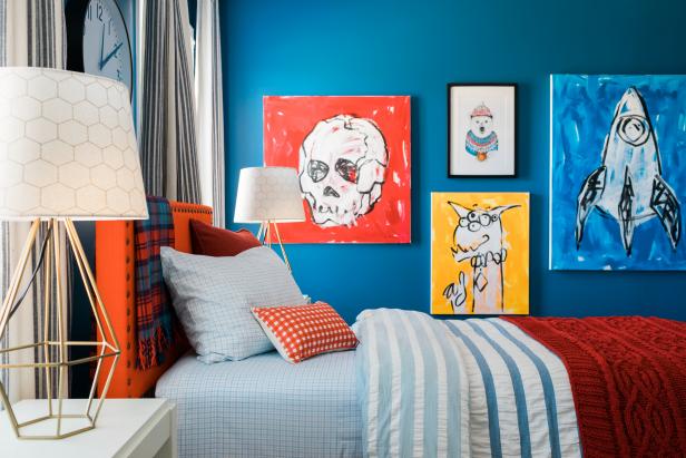 From the wall color to the bedding and accessories, loads of energizing color adds instant fun to any bedroom.