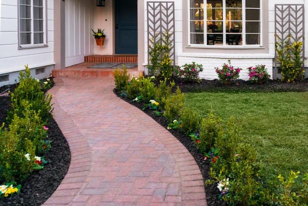 How To Add Curb Appeal With Colorful Walkway Plantings Hgtv