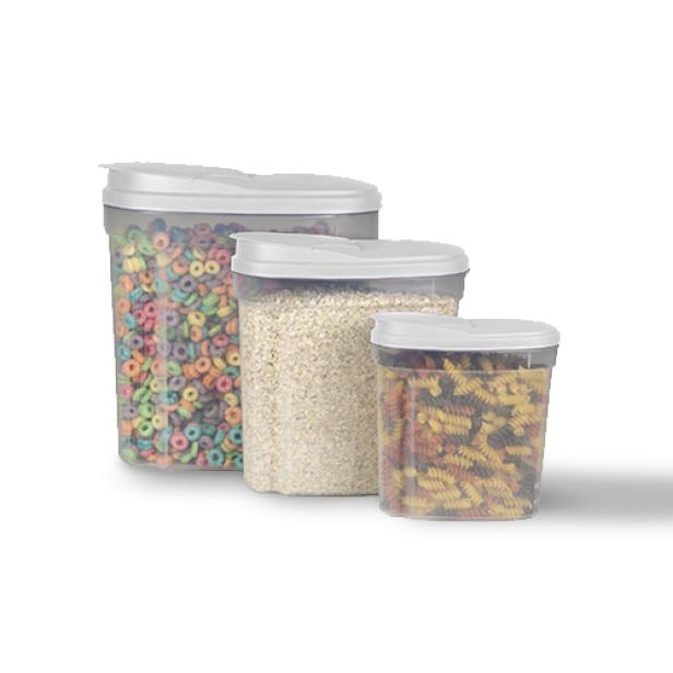 Kitchen Containers with Easy Pour Lids