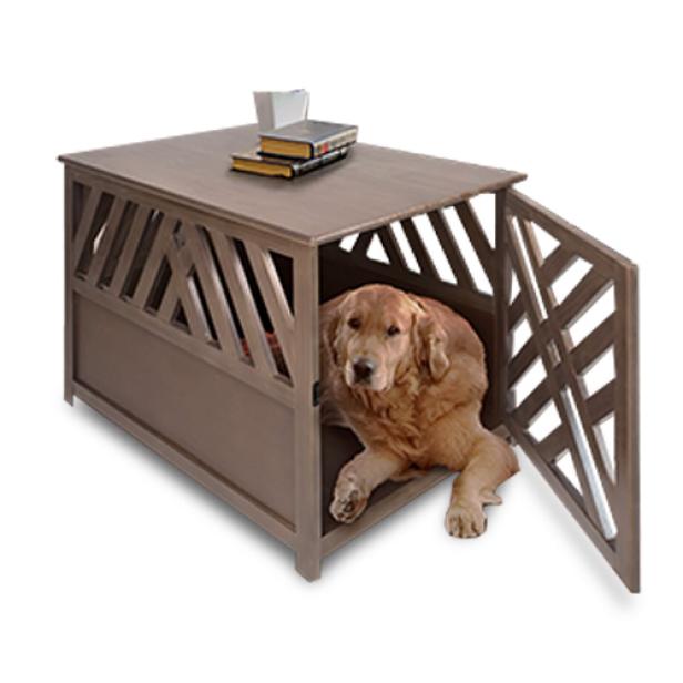 Wooden Pet Crate & End Table