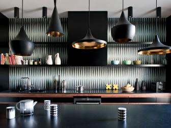 Black Midcentury Modern Kitchen 