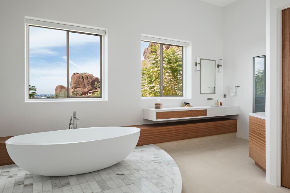 20 Minimalist Bathroom Designs Hgtv