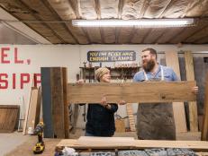 Along with an impressive new reno, this project also included a very special headboard for Adam and Lily Trest. And if you couldn’t tell from the photo above, working together isn’t the only thing Ben and Erin love.