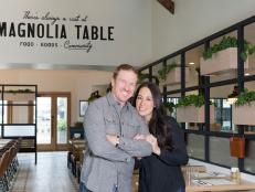 Chip and Joanna Gaines in the newly rennovated Magnolia Table, as seen on Fixer Upper. (Portrait)