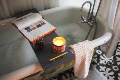 Diy Wooden Bath Tray Hgtv