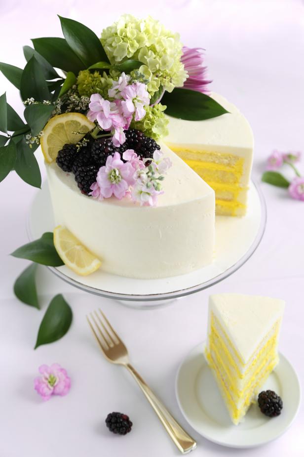 Cake Topper of Fresh Fruit and Flowers
