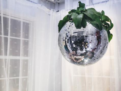 How to Turn a Disco Ball Into a Planter