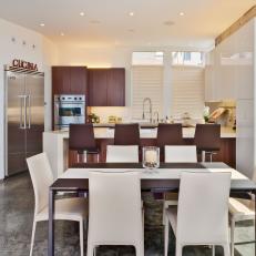 Ultra Modern, Open Concept Kitchen and Dining Room