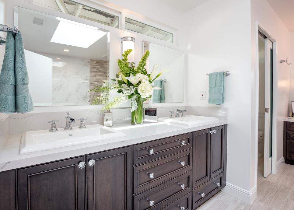 Elegant Master Bathroom Oasis | HGTV