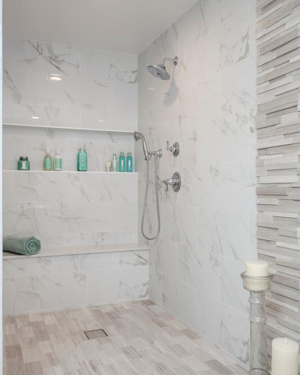 large and luxurious walk in showers hgtv