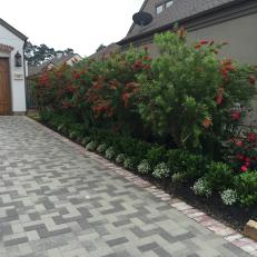 Stone Brick Driveway and Garden