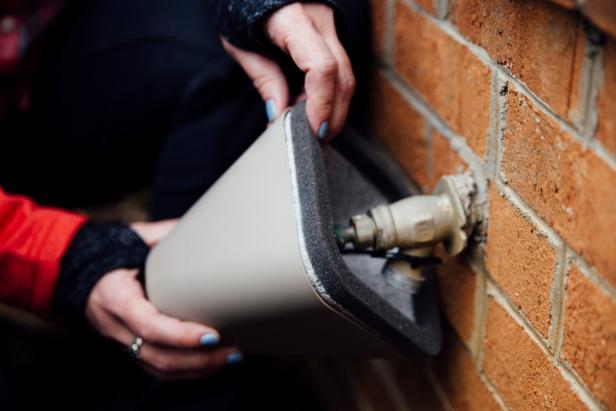 Cover all outdoor water spigots with an insulated cover during cold months.