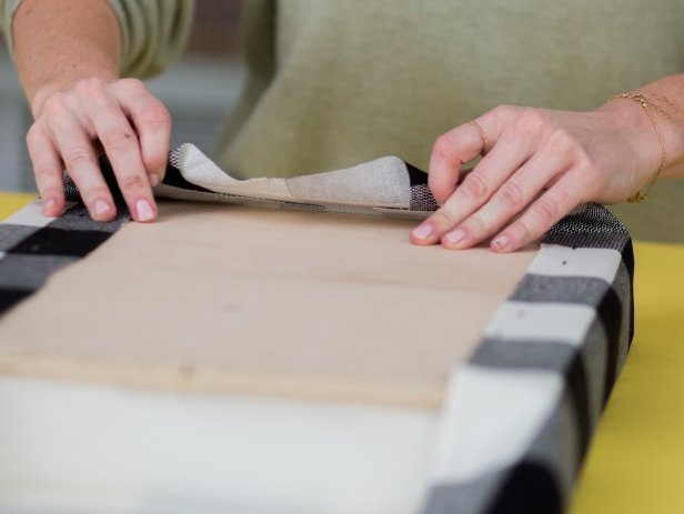 Upcycled Milk Crate Ottoman | HGTV