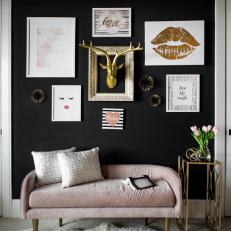 Black Accent Wall - Teen's Bedroom