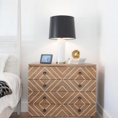 Luxury Hotel - Unique Wood Bedside Table