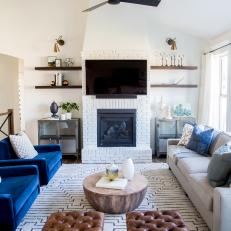 Fresh White, Family-Friendly Living Room