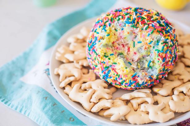 Confetti Dip Made With Cream Cheese and Rainbow Sprinkles