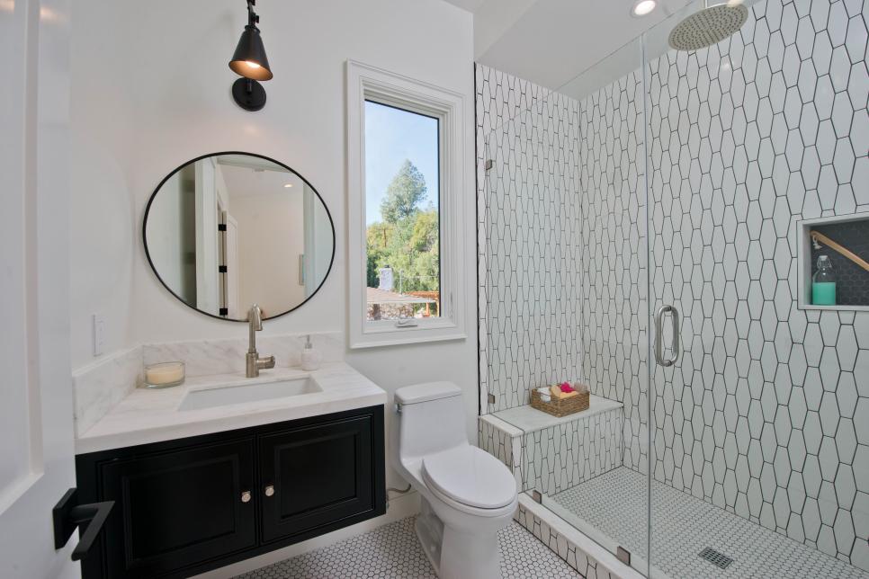 Hexagon Tile Bathroom Design