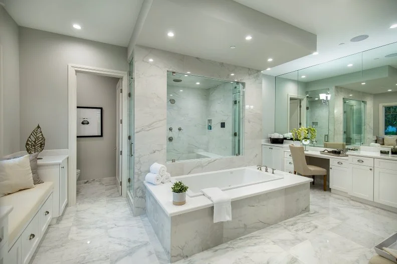 contemporary master bathroom