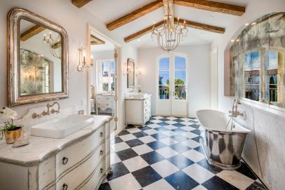 french country style bathroom