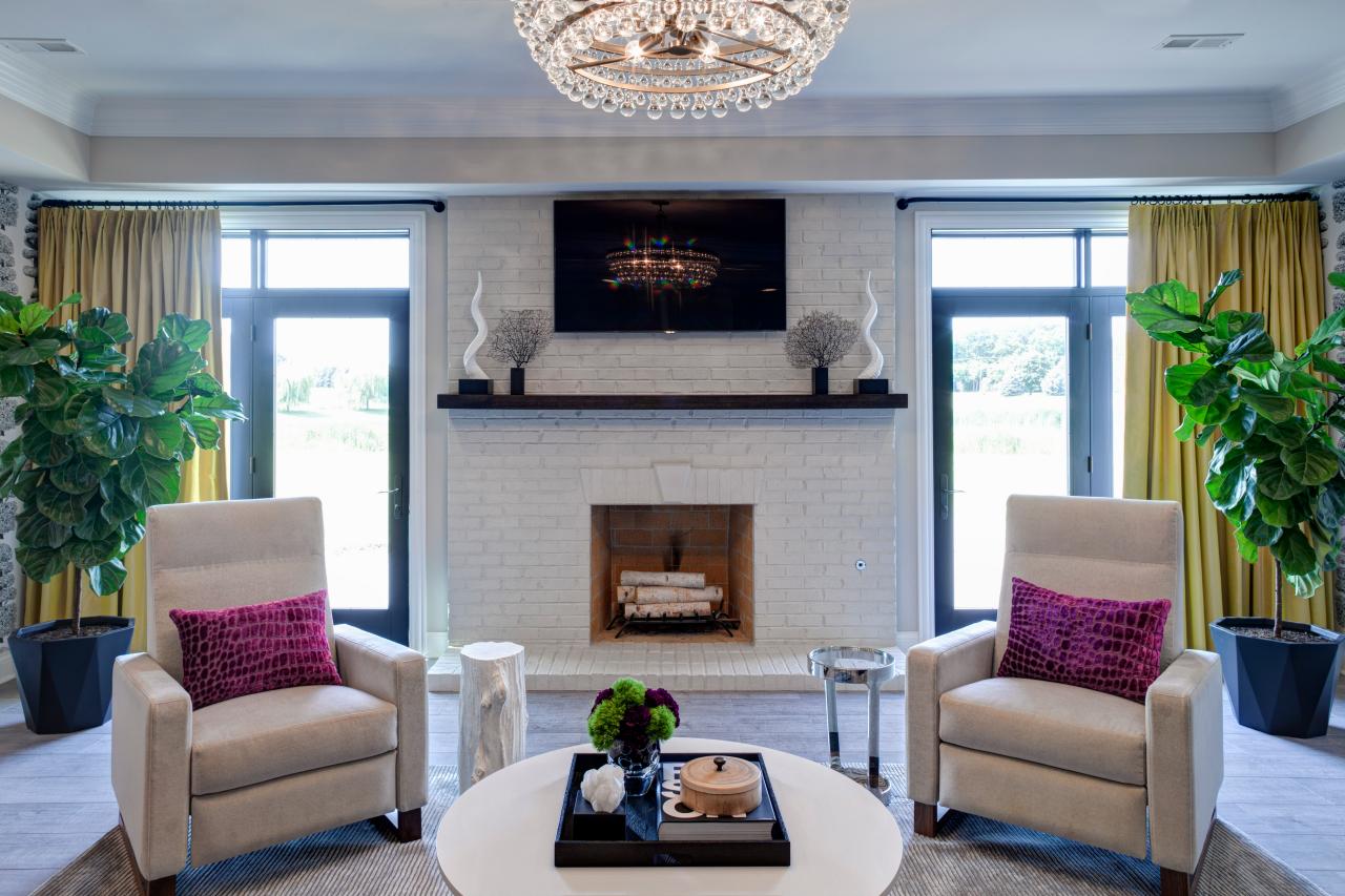 Modern Basement Living Room | HGTV