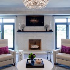 Modern Basement Living Room