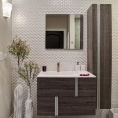 Glam Bathroom with Floating Vanity