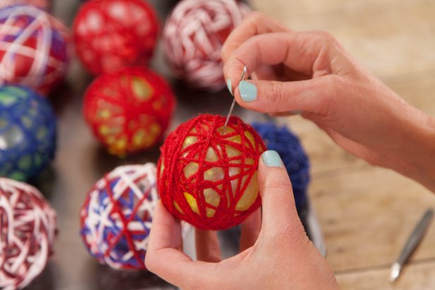 4th of July Yarn String Lights