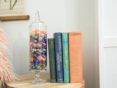 Dried Flowers in Glass Cylinder