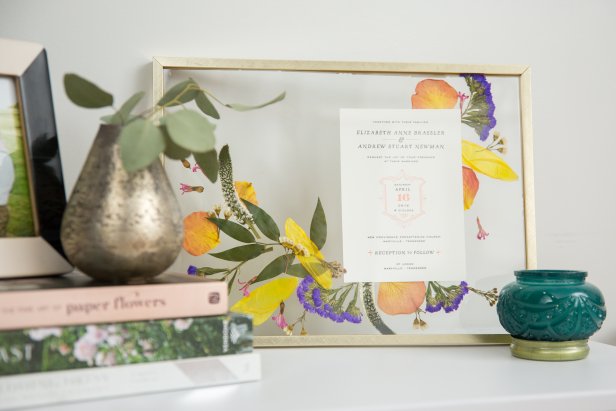 Framed Pressed Wedding Flowers