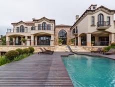 Mediterranean-style mansion with pool